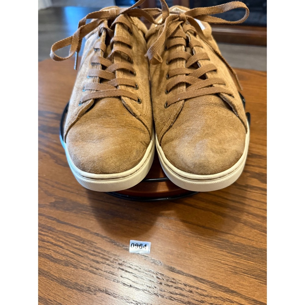UGG Tomi‎ Chestnut Suede Sheepskin Lined Sneakers 1005484 Mens 10